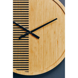 Orsina Easily Maintained Large Wooden Wall Clock, Large Wood Dial Clock In Kitchen, Contemporary Large Wall Clock - thumbnail 6