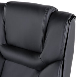 Wyld and Coco Executive Office Chair Black Faux Leather, Adjustable Height, 360 Swivel, Tilting Mechanism - thumbnail 7