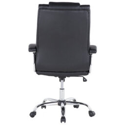 Wyld and Coco Executive Office Chair Black Faux Leather, Adjustable Height, 360 Swivel, Tilting Mechanism - thumbnail 5