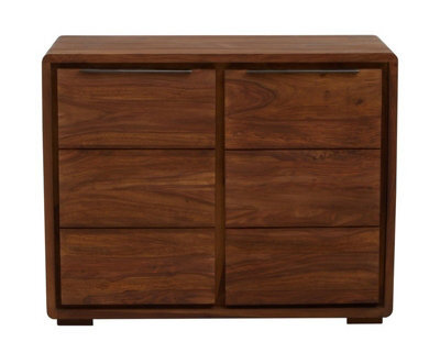 Orsina Two Door Sheesham And Acacia Sideboard, Solid Sheesham And Acacia Wood Cabinet, Modern Buffet - image 1