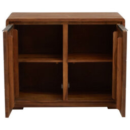 Orsina Two Door Sheesham And Acacia Sideboard, Solid Sheesham And Acacia Wood Cabinet, Modern Buffet - thumbnail 2