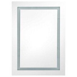 Vidaxl Led Bathroom Mirror Cabinet Grey 50X13X70 Cm - thumbnail 4