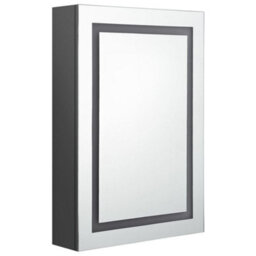 Vidaxl Led Bathroom Mirror Cabinet Grey 50X13X70 Cm - thumbnail 3