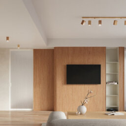 Luminosa Lighting Luminosa Keke Oak Square Twin Ceiling Spotlight Wood, 2X Gu10 - thumbnail 7