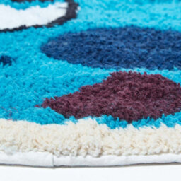 Homescapes Cotton Tufted Blue Fish Children Rug - thumbnail 3