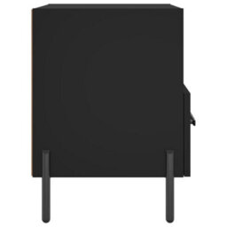 Berkfield Bedside Cabinets 2 Pcs Black 40X35X47.5 Cm Engineered Wood - thumbnail 8