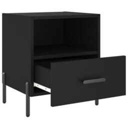 Berkfield Bedside Cabinets 2 Pcs Black 40X35X47.5 Cm Engineered Wood - thumbnail 5