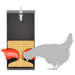 Walplus Black Chicken Feeder 2 Pcs 32.5 X 20.5 X 43 Cm, Weather-Resistant, Indoor & Outdoor Use - thumbnail 9