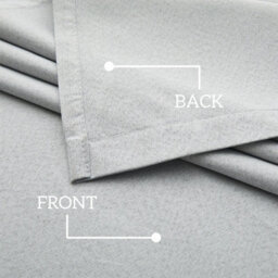 Oxford Homeware Eyelet Silver Linen Effect Curtains Fully Lined 100% Blackout Thermal Insulated Curtain Pair (W)168Cmx(L)228Cm - thumbnail 5