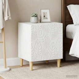 Bedside Cabinet Tables X 2 Bedroom Nightstand Storage Units White - thumbnail 3