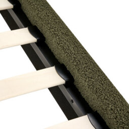 Beliani Bed Without Headboard Boucle Roanne 90 X 200 Cm (Eu Single) Dark Green - thumbnail 7