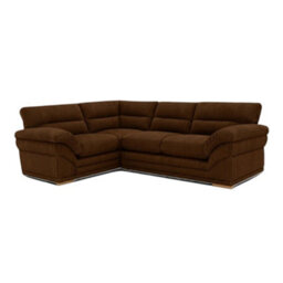 Sofaselectionuk Ltd Amalfi Claude Right Hand 2 Piece Corner Sofa In Brown - thumbnail 1
