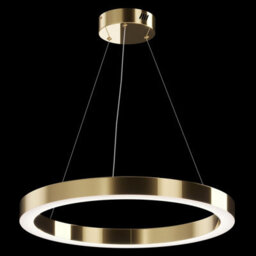 Luminosa Lighting Luminosa Maytoni Saturno Modern Integrated Led Pendant Ceiling Light Brass, 3100Lm, 4000K - thumbnail 3