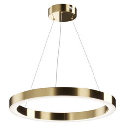Luminosa Lighting Luminosa Maytoni Saturno Modern Integrated Led Pendant Ceiling Light Brass, 3100Lm, 4000K - thumbnail 4