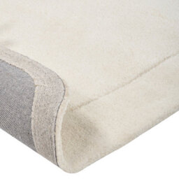 Beliani Hand-Tufted Oval Rug 80 X 250 Cm Light Beige Viscose-Wool Modern - thumbnail 5