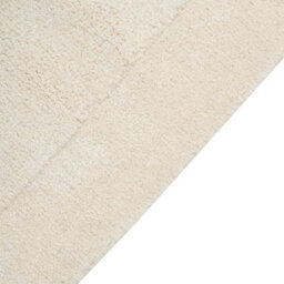 Beliani Hand-Tufted Oval Rug 80 X 250 Cm Light Beige Viscose-Wool Modern - thumbnail 3