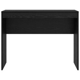 Berkfield Modern Black Oak Writing Desk Black Oak Engineered Wood 100 X 40 X 76 Cm - thumbnail 5