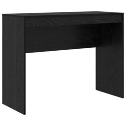 Berkfield Modern Black Oak Writing Desk Black Oak Engineered Wood 100 X 40 X 76 Cm