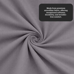 Aspire Homeware Grey Fitted Sheet-(30Cm) Deep Hotel Quality -Breathable Fitted Bed Sheets Single (L)190Cm X (W)91Cm - thumbnail 4