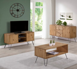 Core Products Augusta Industrial Pine Sideboard 1 Door, 3 Drawers H73.6Cm X W90.0Cm X D43.0Cm - thumbnail 9