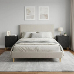 Bedside Cabinet Tables X 2 Bedroom Nightstand Storage Units - thumbnail 3