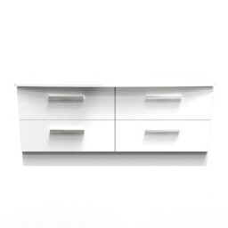 Harrow 4 Drawer Bed Box In White Gloss (Ready Assembled)
