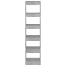 Berkfield Book Cabinet/room Divider Concrete Grey 40X30X166 Cm - thumbnail 3