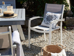 Beliani Set Of 4 Garden Chairs Pereta Metal Grey - thumbnail 2