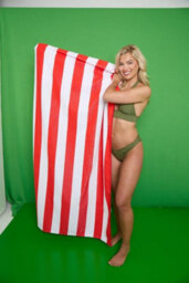 Gc Gaveno Cavailia 1Pk Beach Towel Cabana Stripe Sand Free 100X200 Red