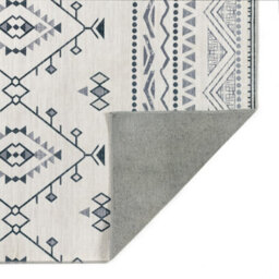 Washable Rug, Anti-Shed Geometric Rug, Traditional Moroccan Rug For Bedroom, Living Room, & Dining Room-67 X 200Cm (Runner) - thumbnail 3