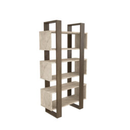 Decorotika Reina 150 Cm Bookcase Travertine&walnut - thumbnail 5