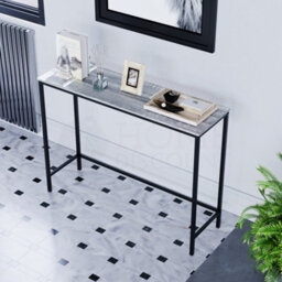 Lassic Vida Designs Brooklyn Grey Industrial Console Table Hallway Furniture - thumbnail 5