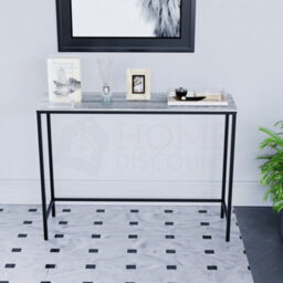 Lassic Vida Designs Brooklyn Grey Industrial Console Table Hallway Furniture - thumbnail 4