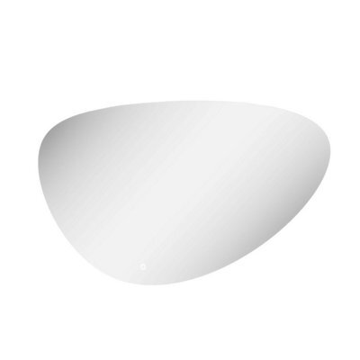 Plum&clay Iris Frameless Pebble Led Backlit Bathroom Mirror (H)68Cm (W)100Cm - image 1
