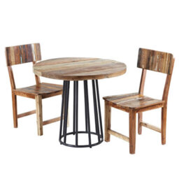 Worcester Coast Round Stylish Modern Dining Table - thumbnail 2