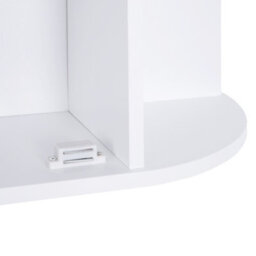 Homcom Wall Mounted Bathroom Cabinet W/ Mirror Single Door Storage Shelves - thumbnail 9