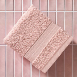 Ohs Luxury 100% Cotton Bathroom Hand Towel, 50 X 80Cm - Blush - thumbnail 2