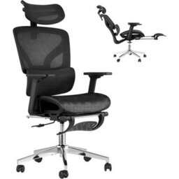 Ergonomic Office Chair With Footrest High Back Reclining Computer Chair For Home - thumbnail 1