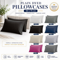 Moonlight Bedding Pillowcase Pack Of 6-Envelope Closure Super Soft Brushed Microfiber House Wife Pillow Cover,(Black, 50X75 Cm) - thumbnail 9