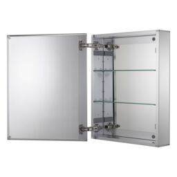 Croydex Hartford Single Bathroom Wall Cabinet With Mirrored Door (H)662mm (W)510mm - thumbnail 3