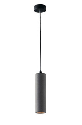 Luminosa Lighting Luminosa Kruk Slim Round Ceiling Pendant, Dark Grey, Gu10