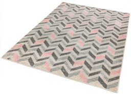 Colt Cl09 Chevron Pink Rug By Asiatic-160Cm X 230Cm - thumbnail 3