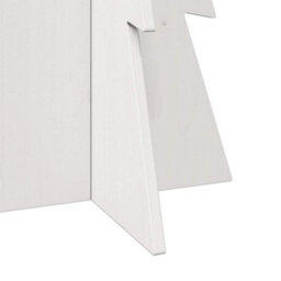 Berkfield Versatile Wooden Christmas Tree For Decoration White 112 Cm Solid Wood Pine - thumbnail 6