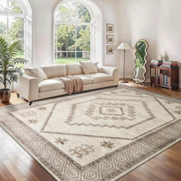 Ameha Cashmere Rug Non Slip Extra Large Area Bedroom Modern Living Room Carpet-(Radiant,240X320 Cm) - thumbnail 3