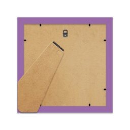 "4X4"" Purple Picture Frame - 4X4"" Square Frame With 1X1"" Mount For 4X4""/1X1"" Pictures Moderrn Style Thin Edge, 1 Pack" - thumbnail 3