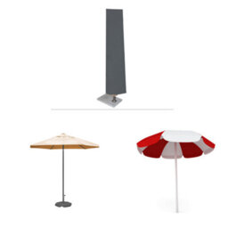 Home Source Duracover Grey 160Cm Heavy Duty Waterproof Parasol Jumbo Protective Cover - thumbnail 8