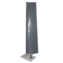 Home Source Duracover Grey 160Cm Heavy Duty Waterproof Parasol Jumbo Protective Cover - thumbnail 1