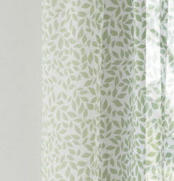 Tyrone Textiles Pair Of Willow Green Leaf Print On Linen Look Panels, With Rod Pocket Header 137 Cm - thumbnail 3