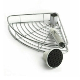 4 Tier Telescopic Corner Shower Caddy Bathroom Storage Rack - thumbnail 4