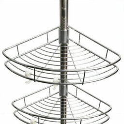 4 Tier Telescopic Corner Shower Caddy Bathroom Storage Rack - thumbnail 3